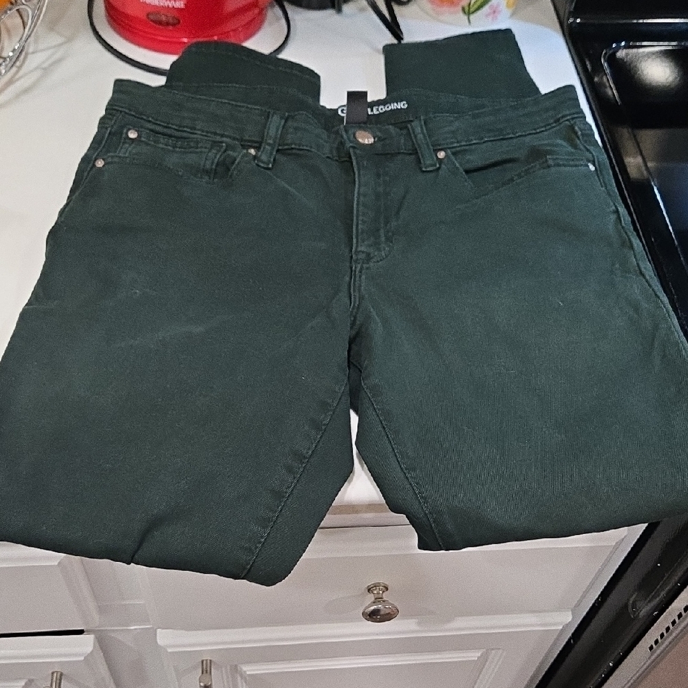 GAP Deep Green Jeggings-12